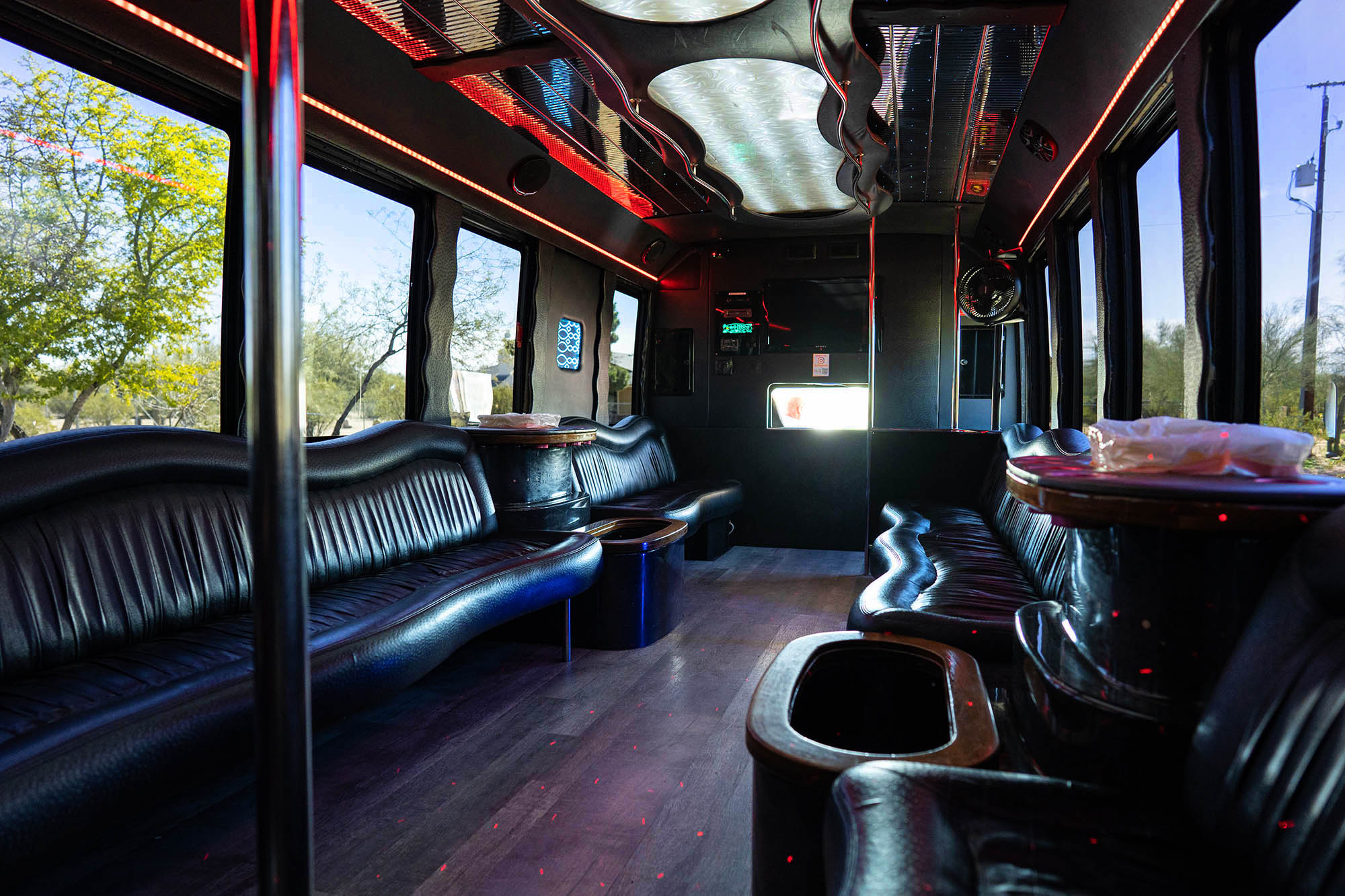 Can I choose the music or entertainment on the party bus?