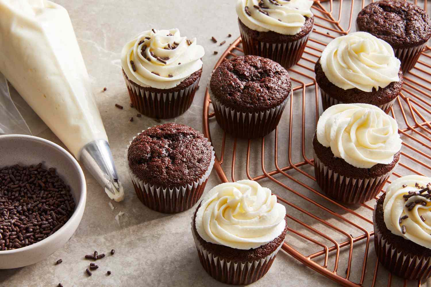 A sweet indulgence with food-colored Cupcakes and Deserts
